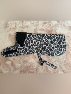 NWT Barbour Boulevard Quilted Dog Coat, Animal Print, Size M